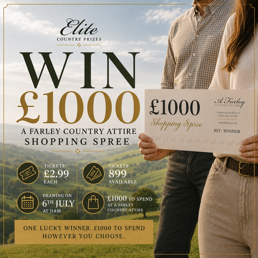 Won a £1000 A Farley Country Attire Shopping Spree