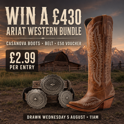 Win £430 Ariat Western Bundle – Casanova Boots, Belt & £50 Voucher