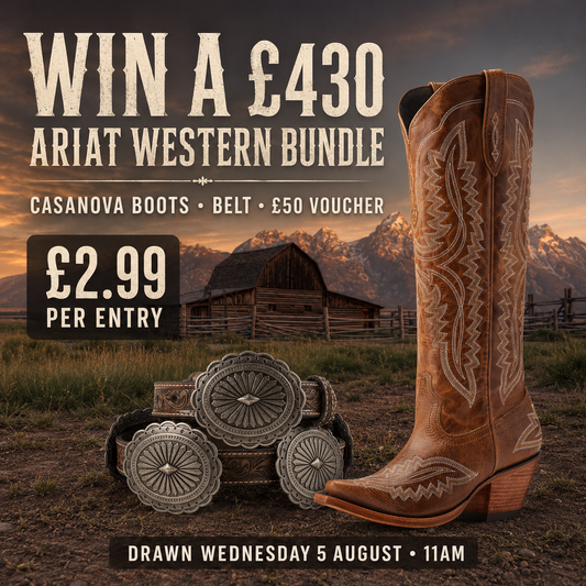 Won £430 Ariat Western Bundle – Casanova Boots, Belt & £50 Voucher