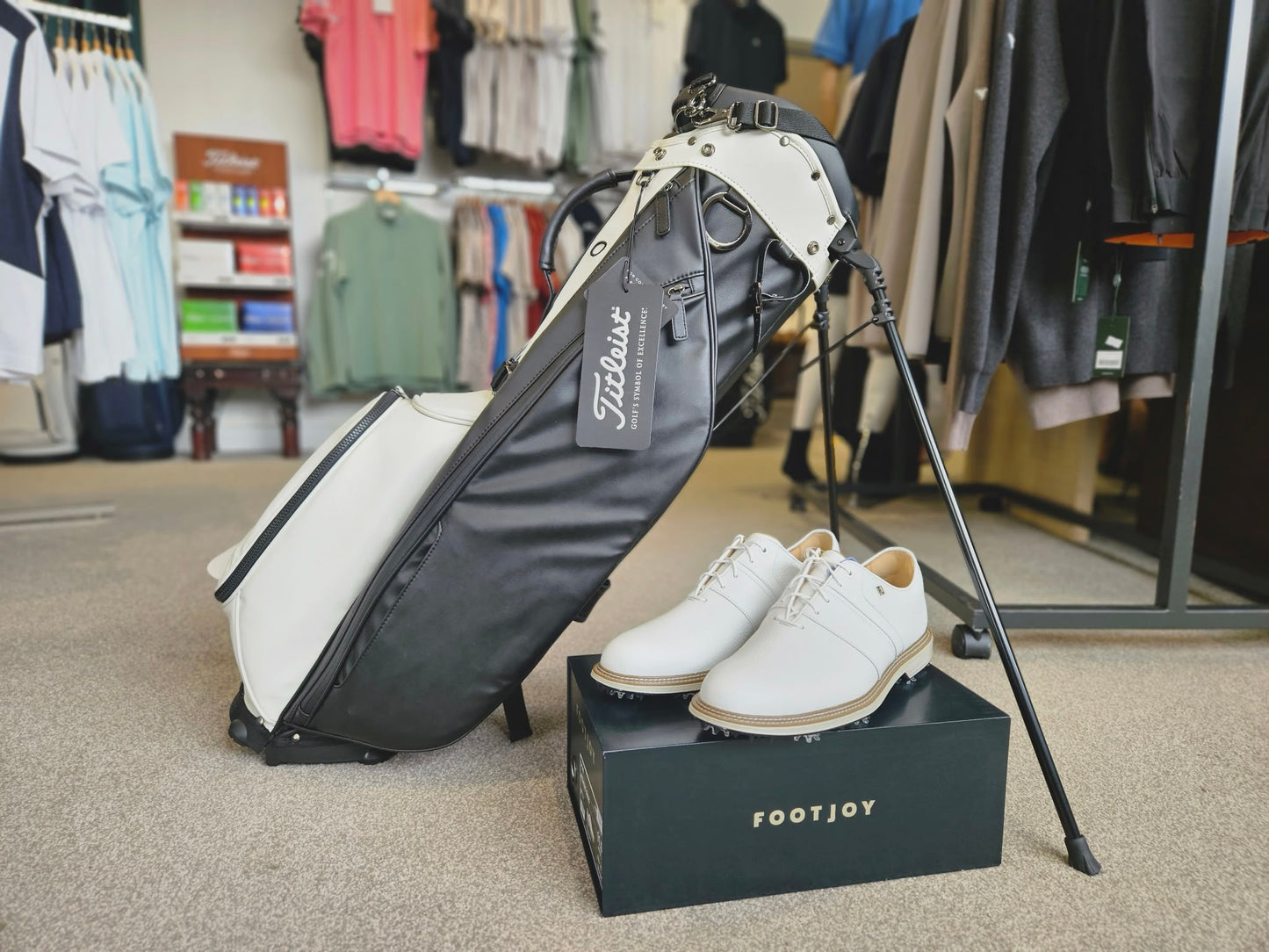 Won Titleist LinksLegend Golf Bag & FootJoy Premiere Shoes (Worth £550)