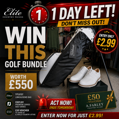 Won Titleist LinksLegend Golf Bag & FootJoy Premiere Shoes (Worth £550)