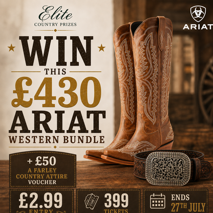 Won £430 Ariat Western Bundle – Casanova Boots, Belt & £50 Voucher