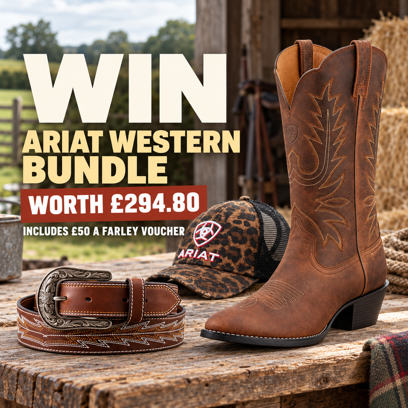 Win an Ariat Western bundle worth £294.80, including a £50 A Farley voucher.