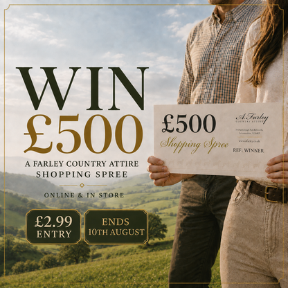 Win a £500 A Farley Country Attire Voucher - Online & In-Store!