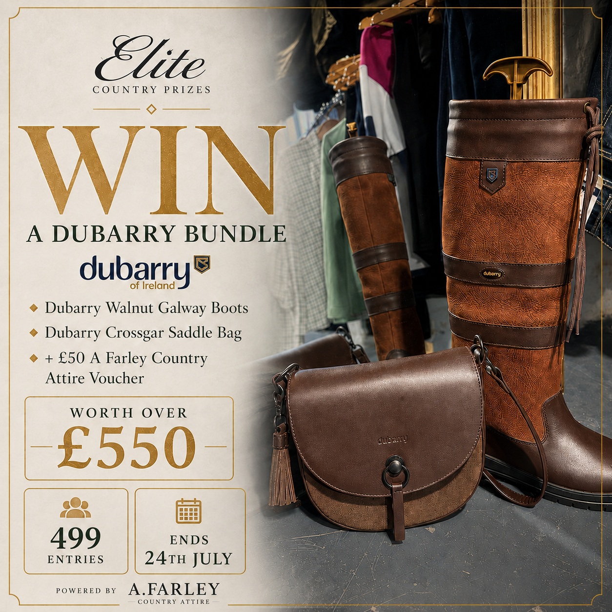 Won a Pair of Dubarry Galway Boots and Bag - Worth Over £550