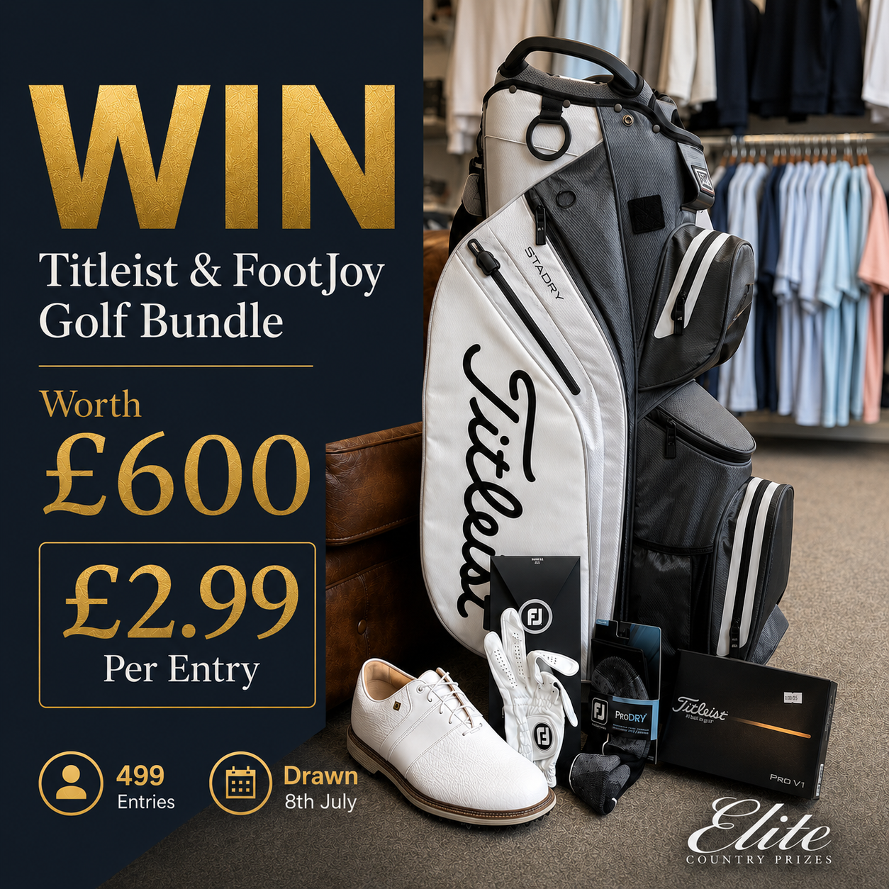 Won a Titleist & FootJoy Golf Bundle + £50 Voucher (Worth £600)
