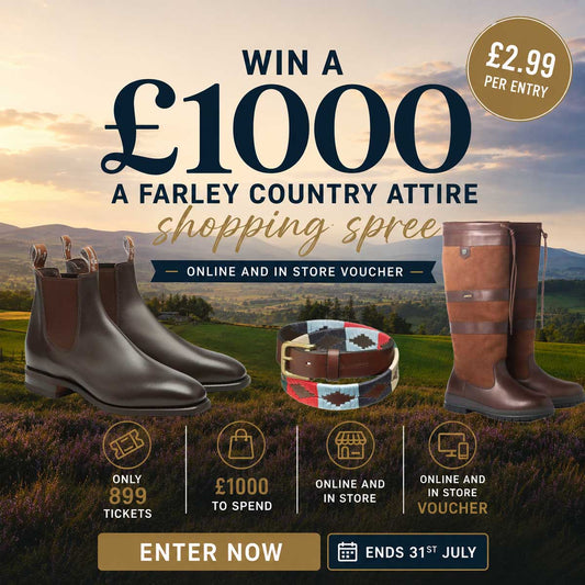 Won a £1000 A Farley Country Attire Shopping Spree